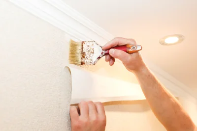 Pose de papier peint à Selonnet — revêtements muraux et toiles de verre